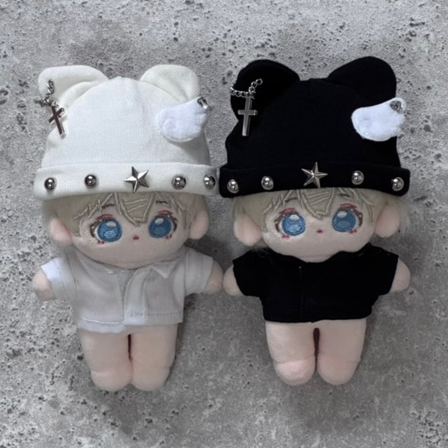 10cm】クロス天使ねこ ぬい帽子 ぬい服 – PNCA