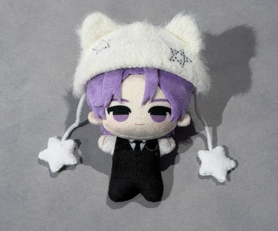 【10cm】星ストーンねこ耳ぬい帽子