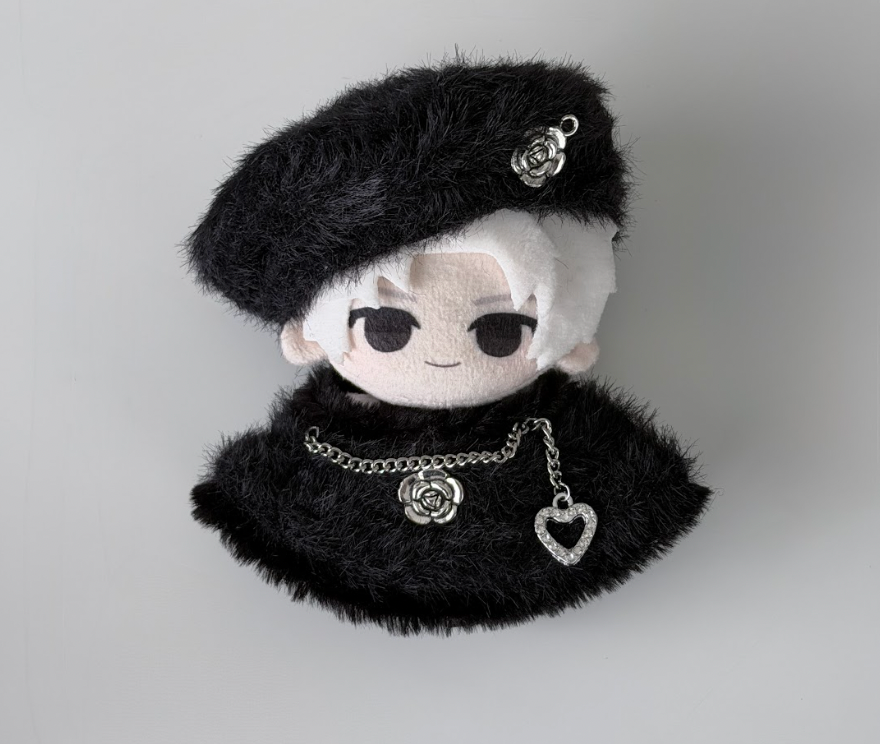 【10cm】ブラックフェアリー帽子＋マントセット