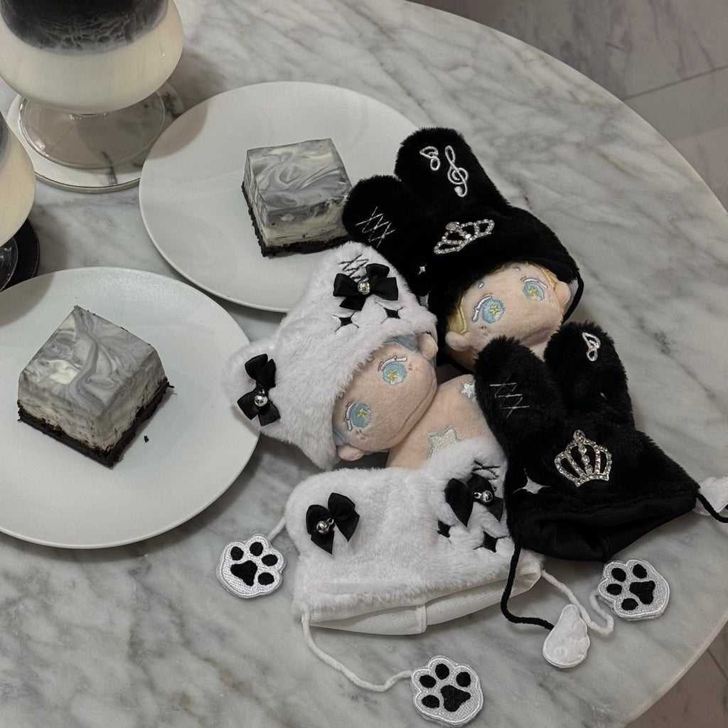 【10cmぬい服】うさおじょ&あざにゃん 推し活シリーズ🖤by PNCA