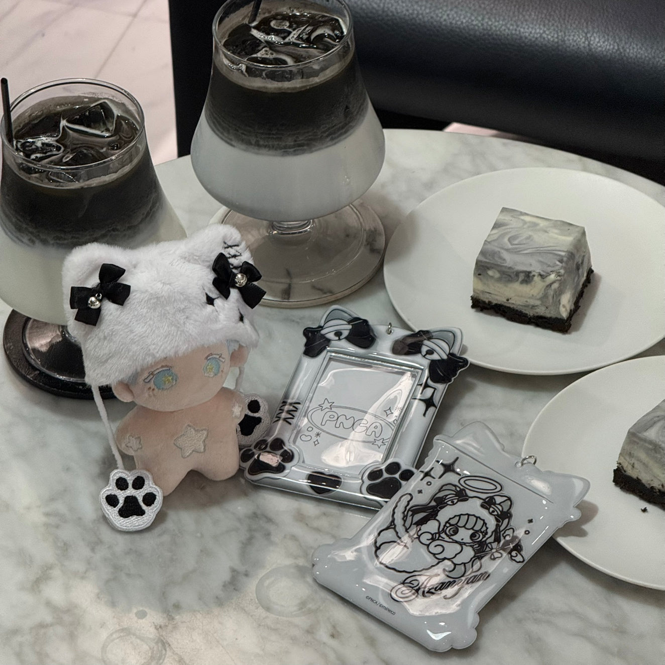 【10cmぬい服】うさおじょ&あざにゃん 推し活シリーズ🖤by PNCA