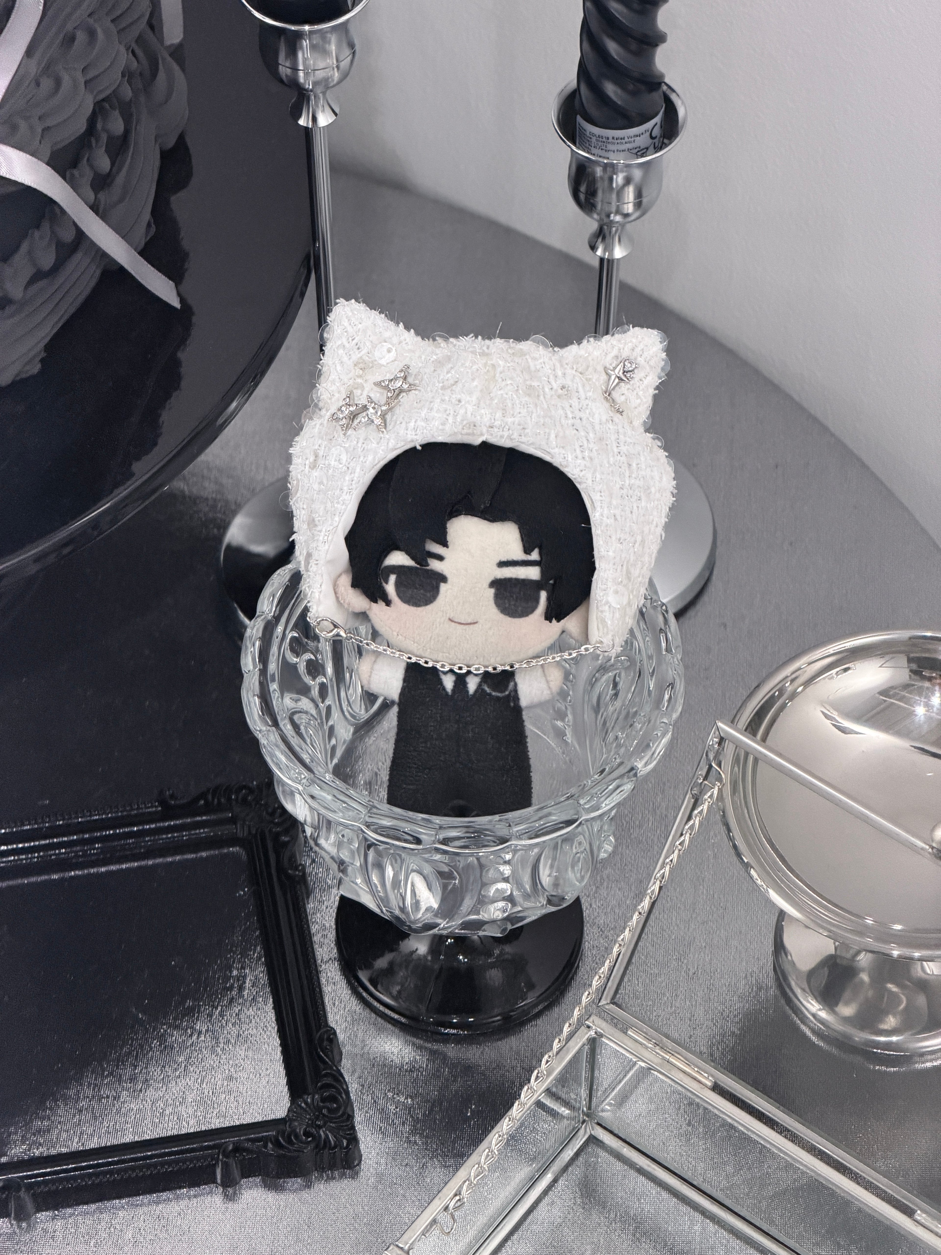 【10cm】ねこ耳スパンコールキャップ