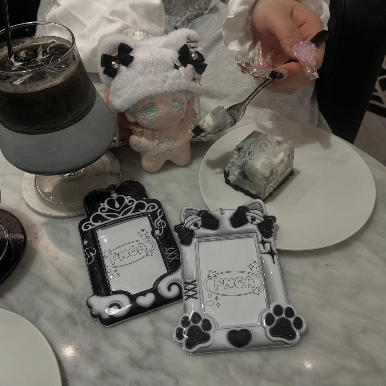 【10cmぬい服】うさおじょ&あざにゃん 推し活シリーズ🖤by PNCA