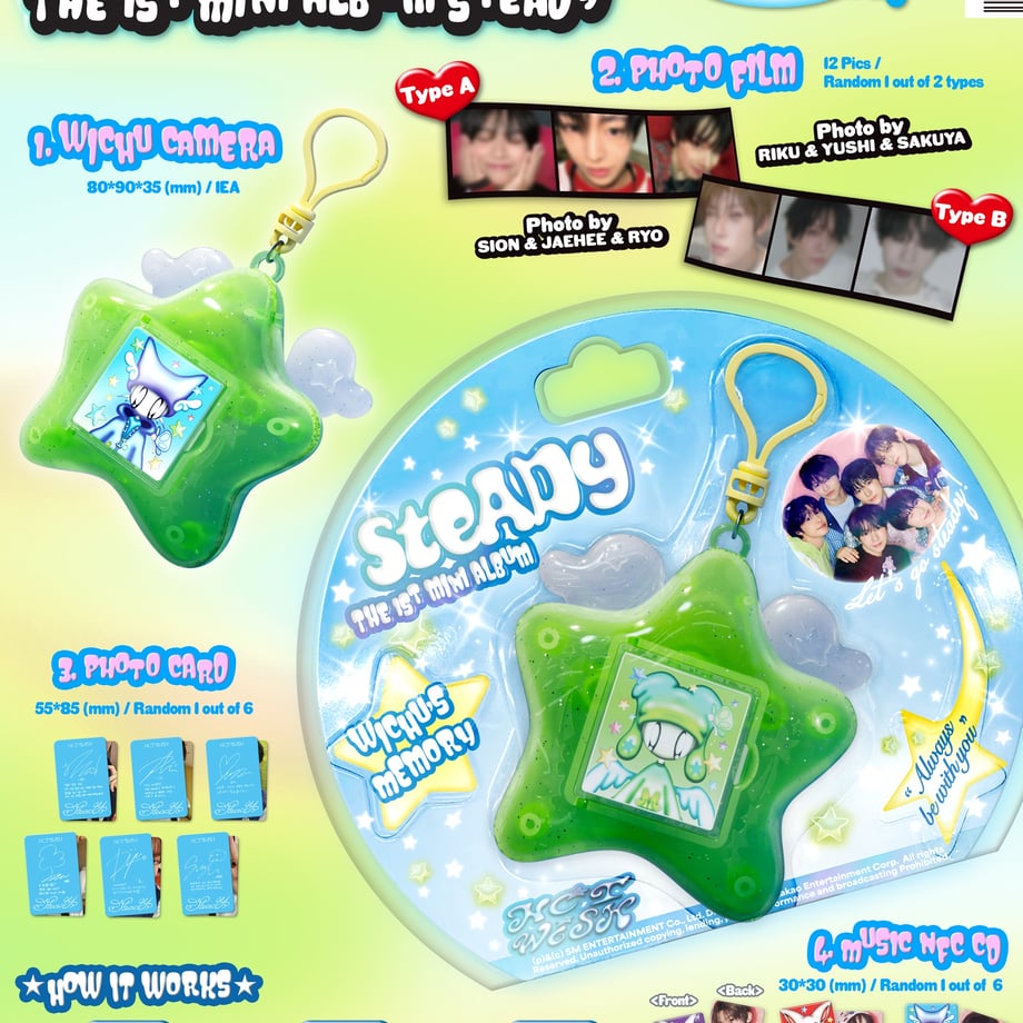 NCT WISH 1st Mini Album Steady Keyring ver