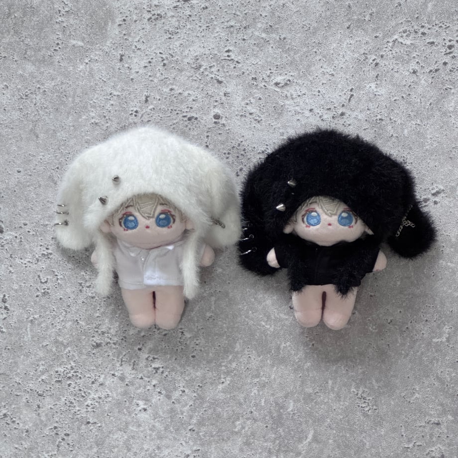 【10cm】ピアス垂れ耳ぬい帽子ぬい服