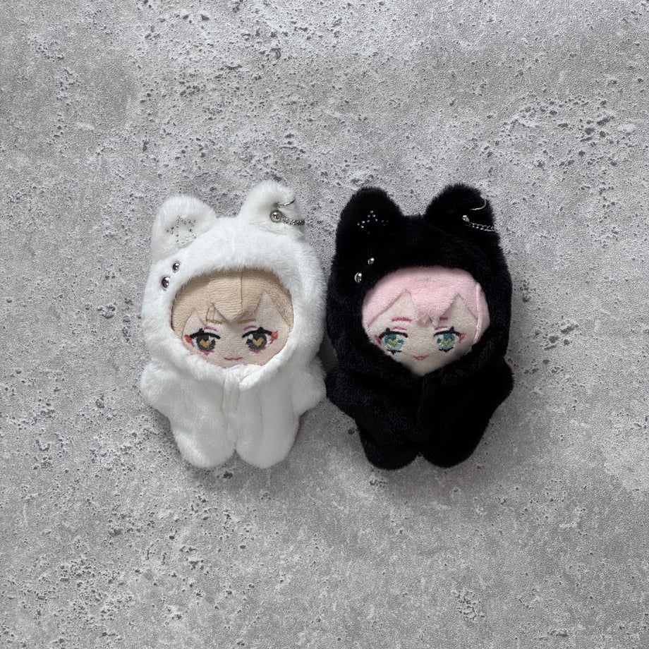 【10cm】スターチェーン ねこ着ぐるみぬい服