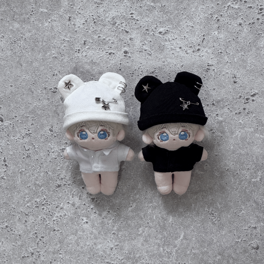 【10cm】ロックくま帽子ぬい服